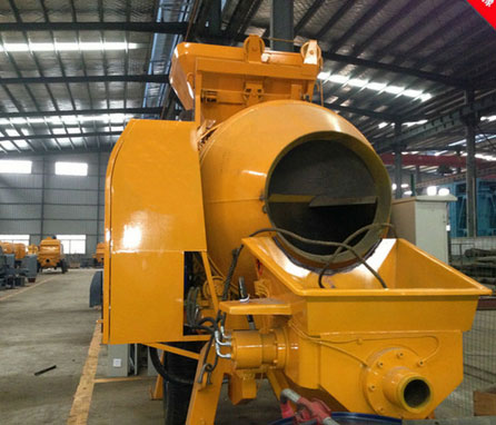 concrete mixer and pumps