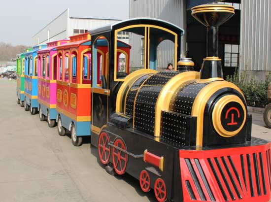 vintage trackless trains