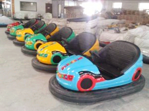 Vintage amusement park bumper cars