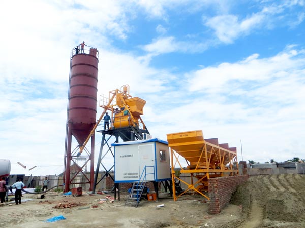 HZS25 concrete batching plant