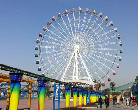 a ferris wheel ride