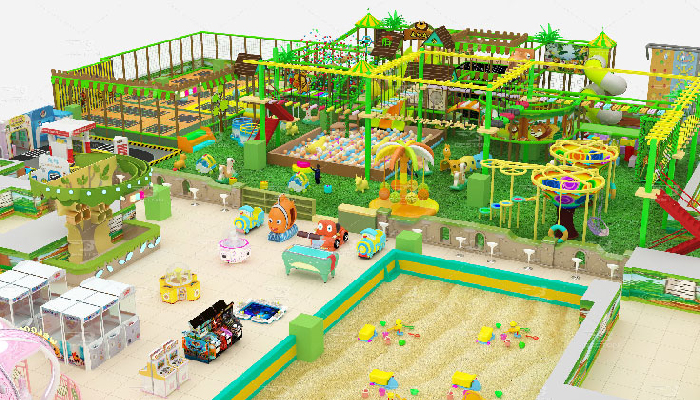 Jungle theme indoor playground 